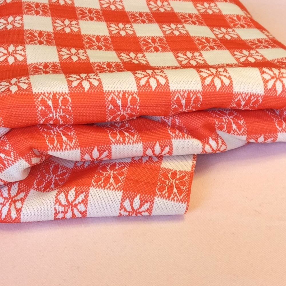 FINAL SALE PRICE Red Checkerboard Tablecloth